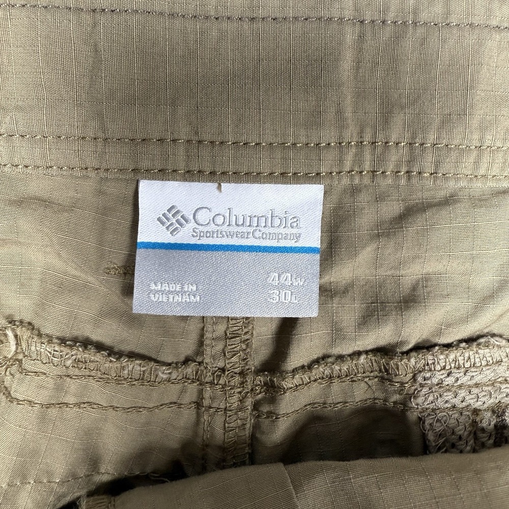 Columbia Pants Mens 44x30 Brown Twisted Cliff Trail Hiking Camping Cargo Ripstop - Picture 3 of 8